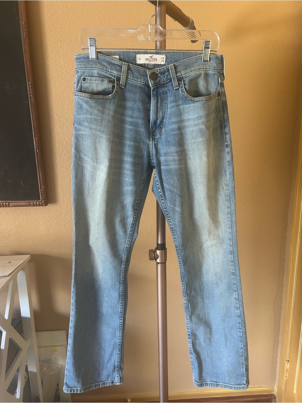 Hollister bootcut jeans.